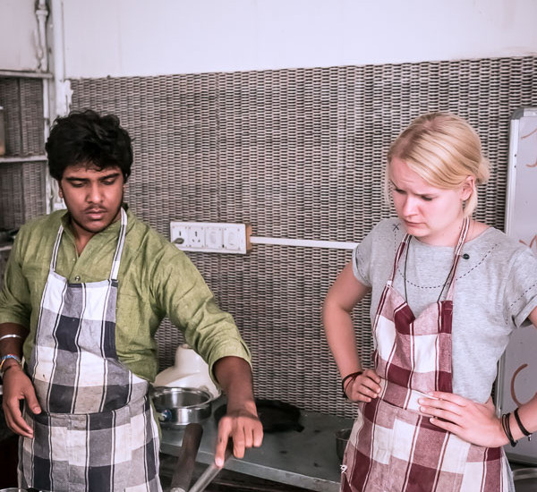 Cooking class at Millets of Mewar