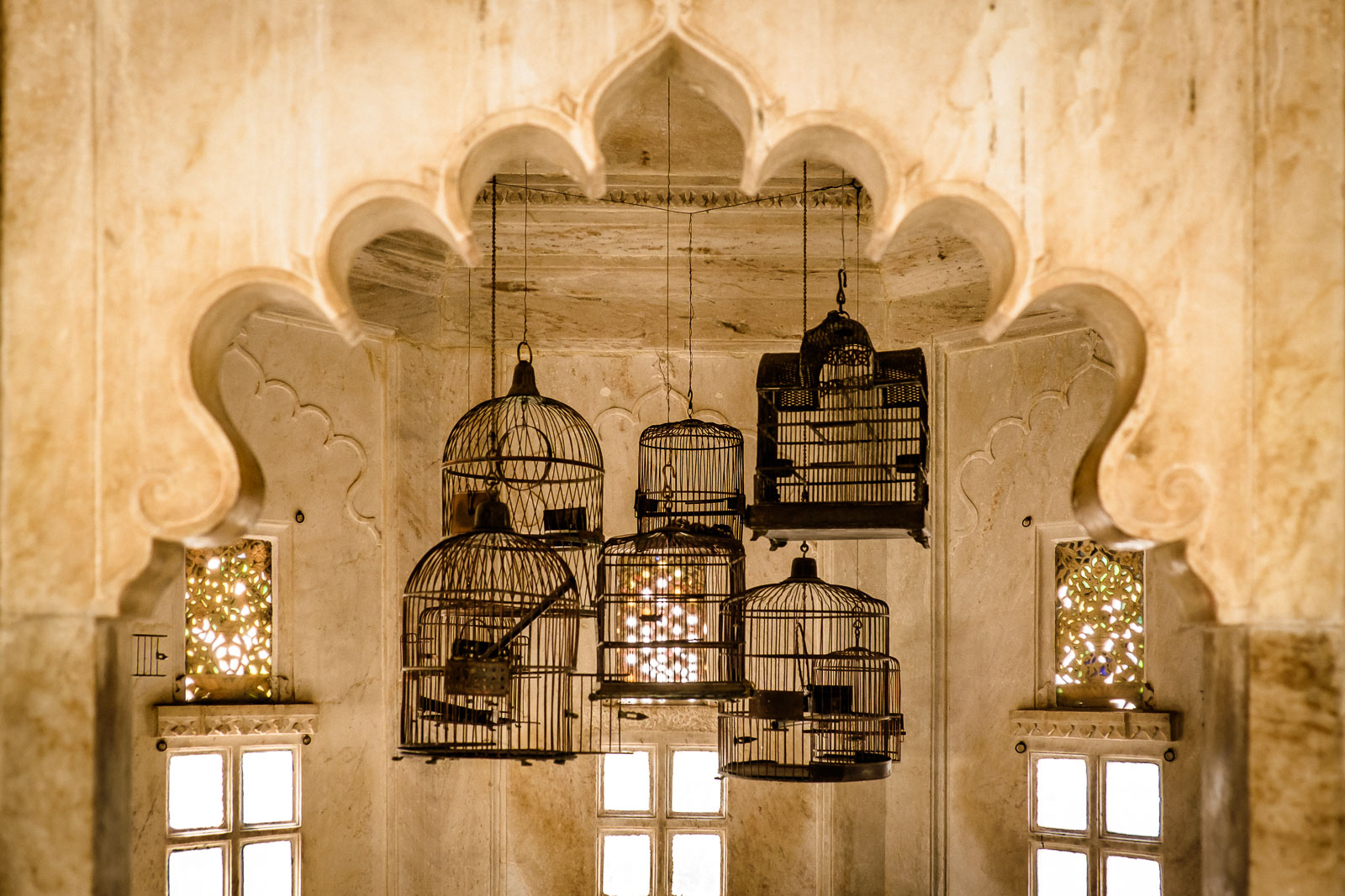 Bird Cages in City Palace of Udaipur