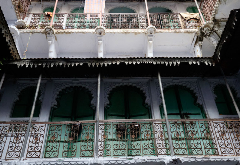 The haveli from below