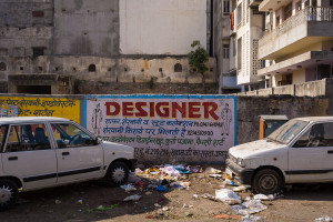 Designer ad in the streets of Jaipur