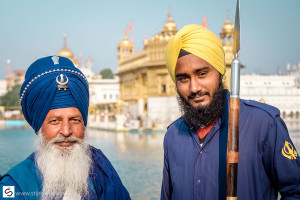 A Sikh warrior and a young guard