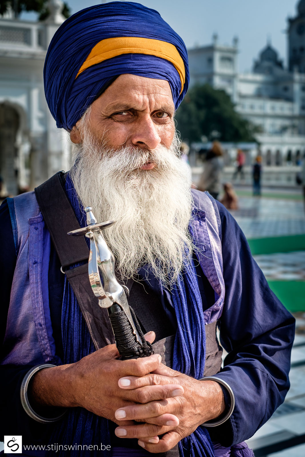 Proud Sikh Warrior with his sword in Amritsar