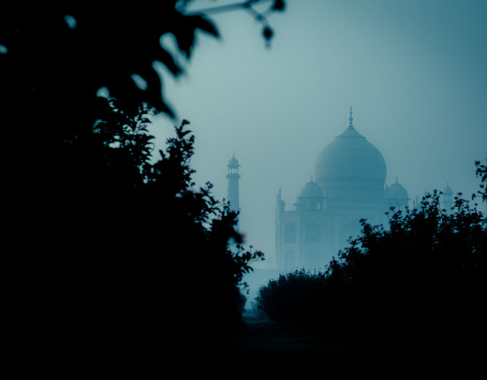 Taj Mahal in Agra by dawn