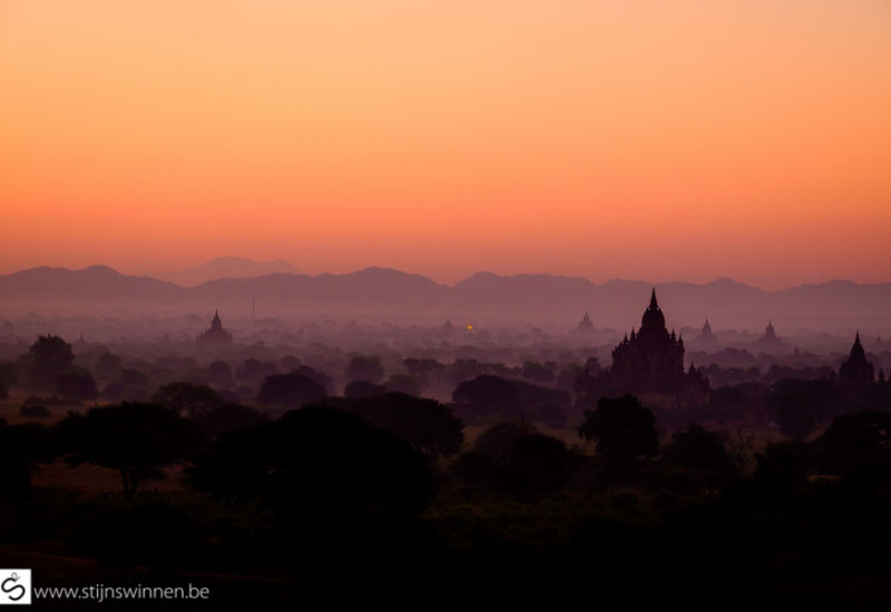 Bagan before sunrise