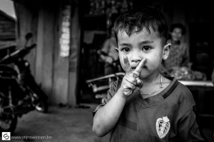 Shy boy in Kampot