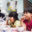 Kids having street food breakfast in Nha Trang