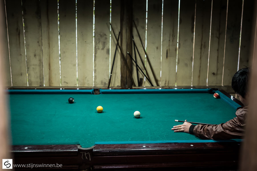 Nam Cang: pool table in Nam Cang-Vietnam